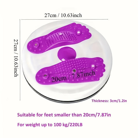 Twist Turntable Waist Slimming Machine | Non-Electric Full Body Fitness Equipment | Multi-Color PP Material with Textured Surface for Enhanced Grip | Ideal for Home Workouts & Weight Loss, Workout Accessory | Nonelectric Work