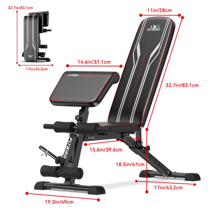 Ultimate 4-in-1 Compact Home Gym - Adjustable Bench & Converging Arms for Efficient AB Workouts, Shoulder Training, and Total Body Fitness - 1250lbs Capacity, Perfect Gift for Fitness Enthusiasts