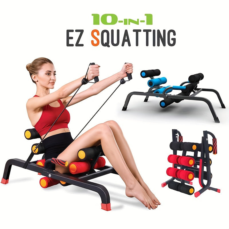 1pc Full-Body Fitness Workout Machine: Abdominal Trainer, Back Stretcher, Squat Trainer, Sit-up Exercise Trainer, Push-up Board for Core Strength and Muscle Building