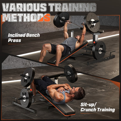 Ultimate 4-in-1 Compact Home Gym - Adjustable Bench & Converging Arms for Efficient AB Workouts, Shoulder Training, and Total Body Fitness - 1250lbs Capacity, Perfect Gift for Fitness Enthusiasts