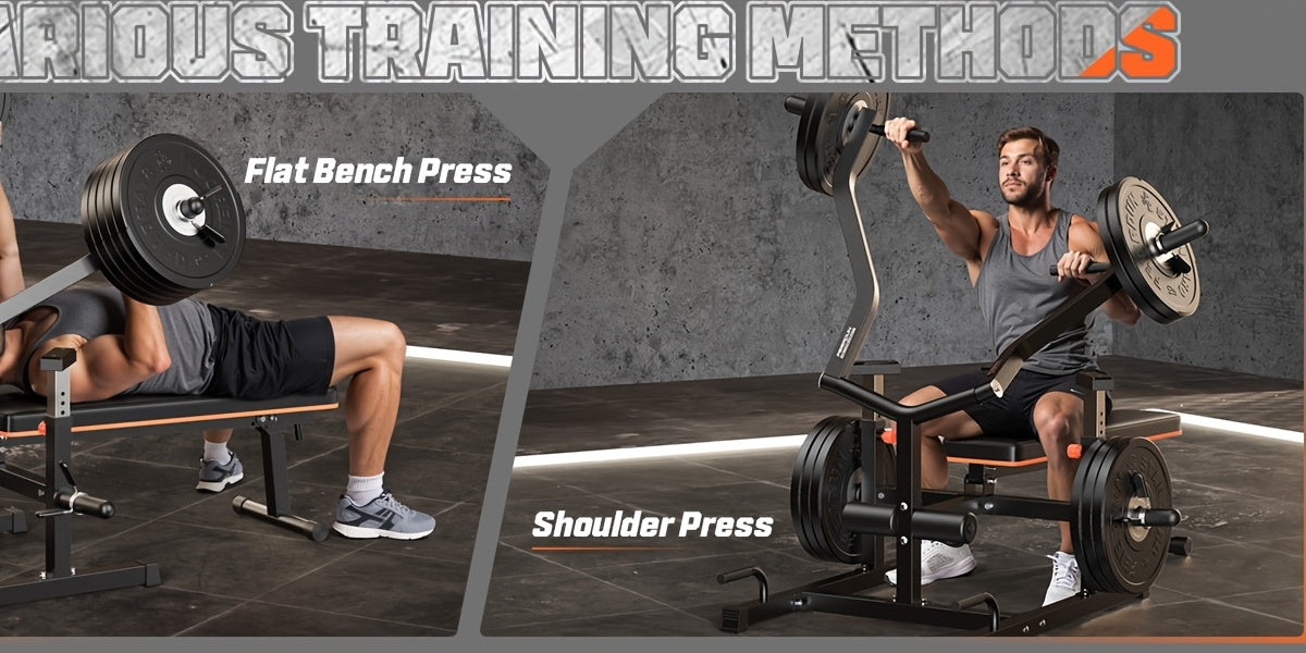 Ultimate 4-in-1 Compact Home Gym - Adjustable Bench & Converging Arms for Efficient AB Workouts, Shoulder Training, and Total Body Fitness - 1250lbs Capacity, Perfect Gift for Fitness Enthusiasts