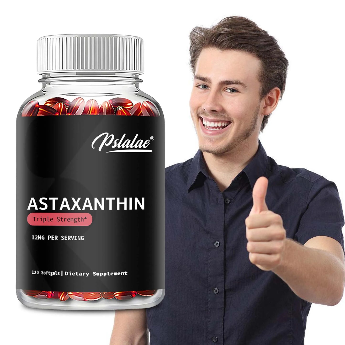 Astaxanthin Health Supplement 120 Capsules Cardiovascular Support Metabolism Boost Eye Joint Skin Health Beauty & Health Care