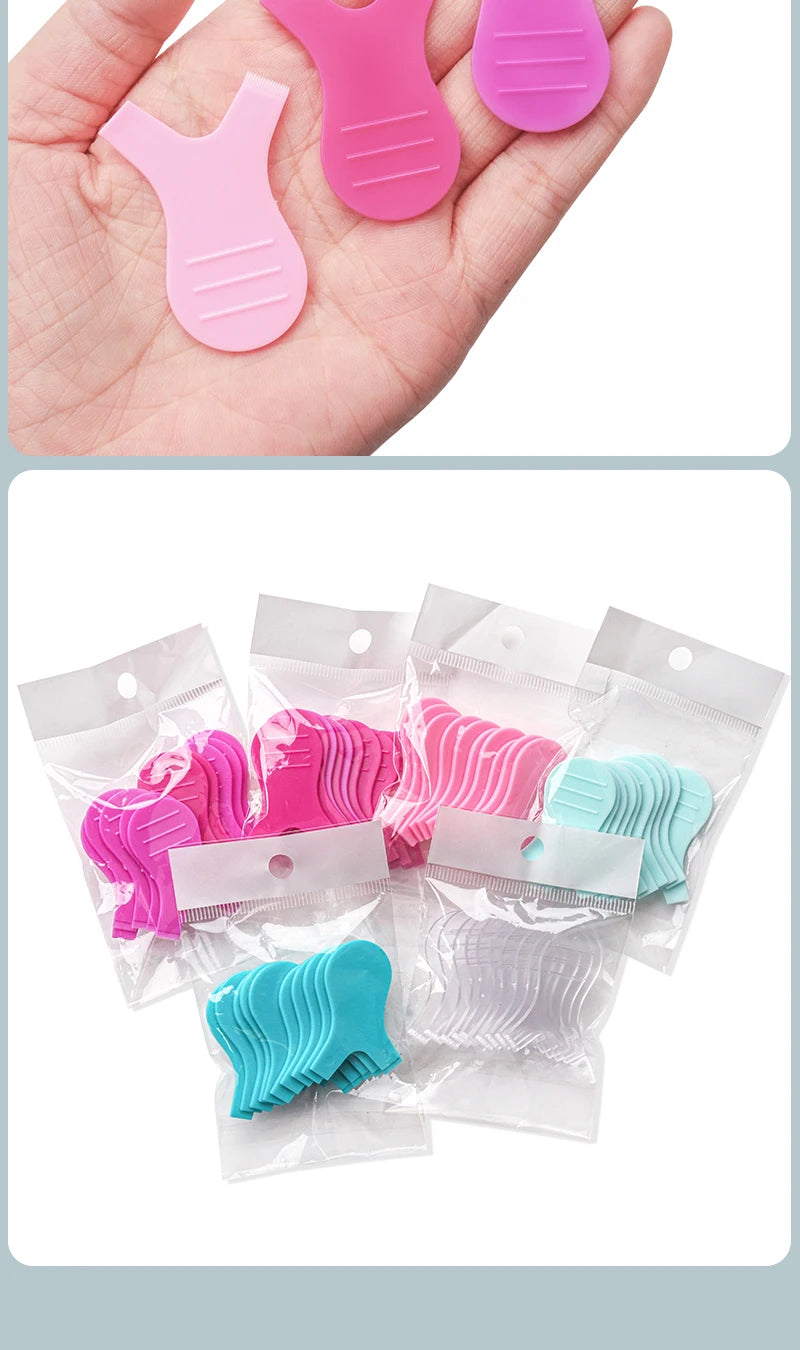 Makeup Eyelash Brushes 10pcs Reuseable Plastic Clean Comb Y Shape Eyelashe Lifting Curler Eye Lash Extension Perm Eyelashe Tools