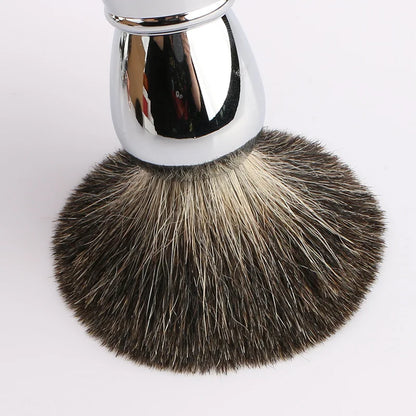 Metal Shaving Brush High End Salon Beard Brush for Smooth and Precise Shave