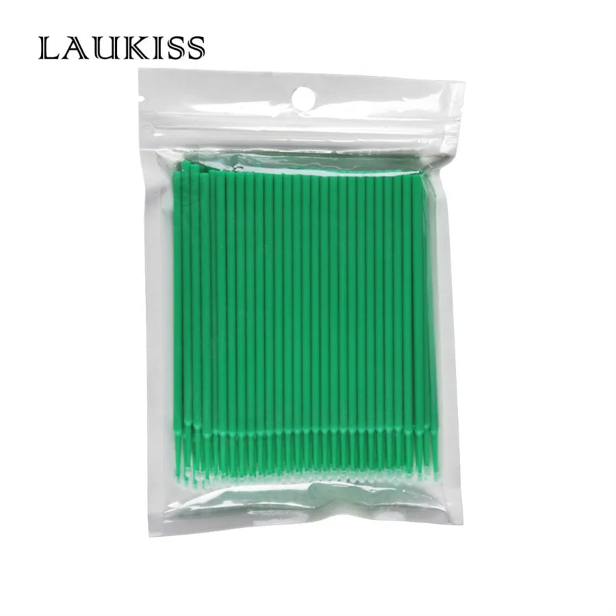 100pcs Micro make up brushes Eyelash Extension EyeLash Glue Brushes Lint Free Applicators MakeUp brushes Makeup Tools