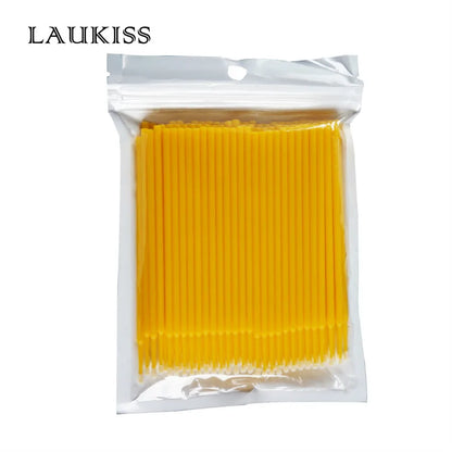 100pcs Micro make up brushes Eyelash Extension EyeLash Glue Brushes Lint Free Applicators MakeUp brushes Makeup Tools