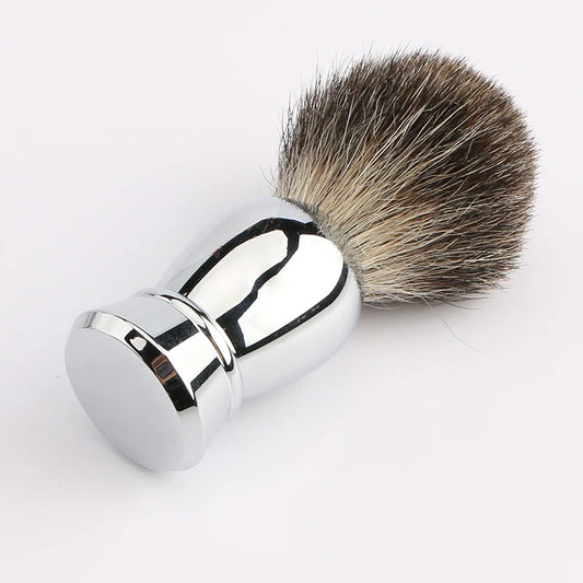 Metal Shaving Brush High End Salon Beard Brush for Smooth and Precise Shave