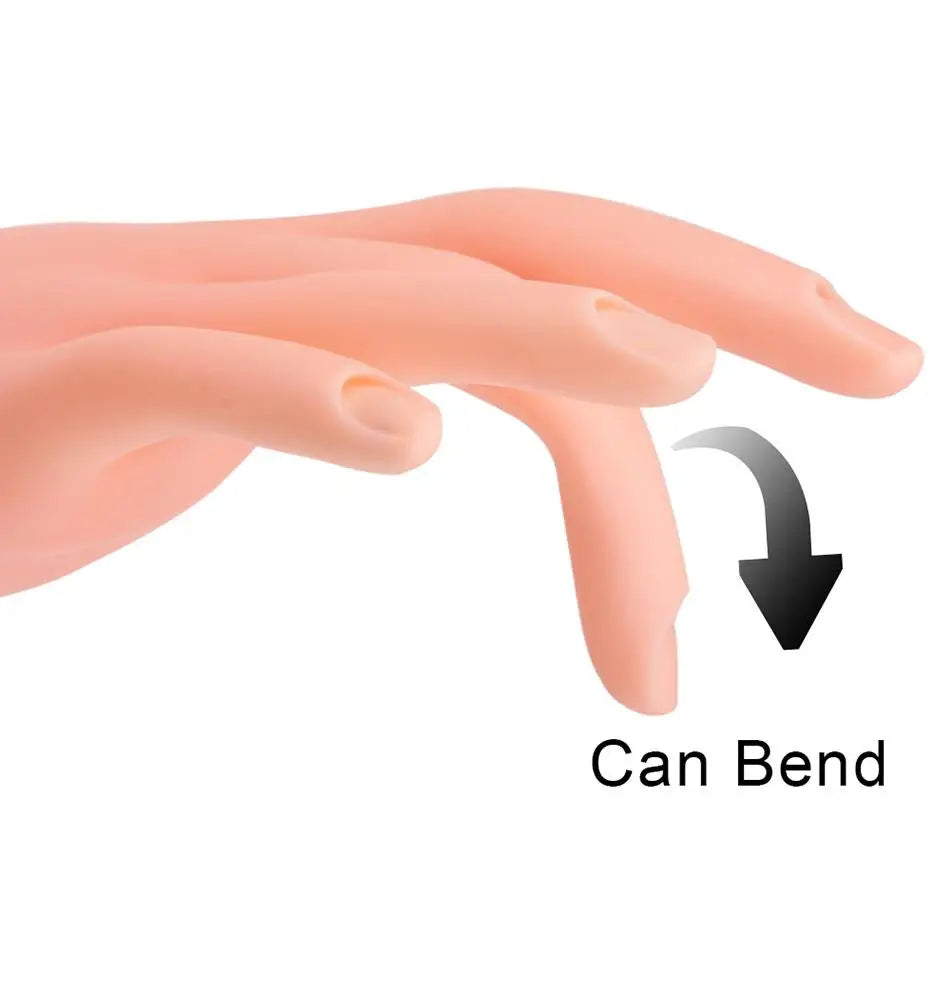 Nail Art Training Fake Hand Display False Tips UV Gel Polish Painting Tools Manicure  Practice Model