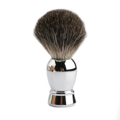 Metal Shaving Brush High End Salon Beard Brush for Smooth and Precise Shave