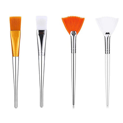 3/4Pcs Makeup Tools DIY Face Mask Brush Set Soft Applicator Brushes Includes Soft Fan Facial Brushes Acid Applicator Brush
