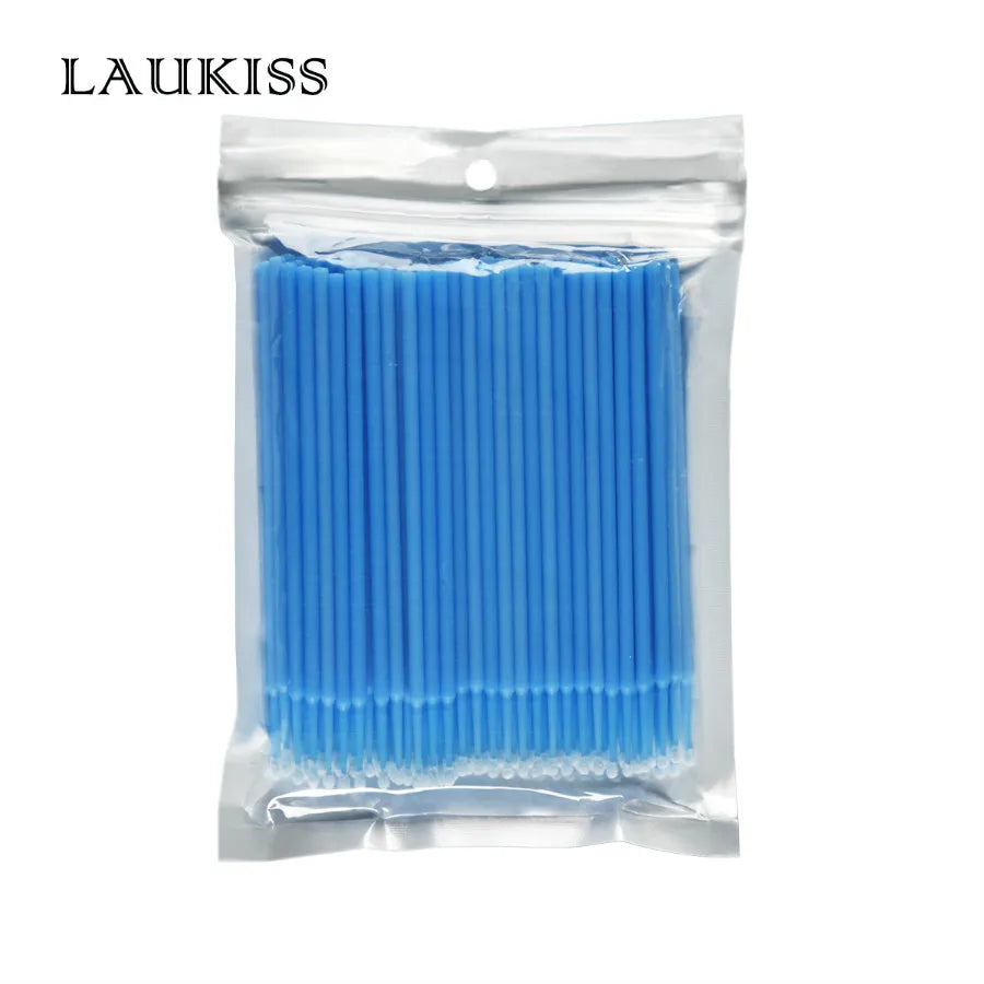 100pcs Micro make up brushes Eyelash Extension EyeLash Glue Brushes Lint Free Applicators MakeUp brushes Makeup Tools