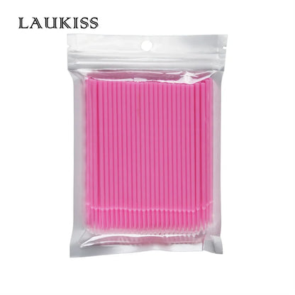 100pcs Micro make up brushes Eyelash Extension EyeLash Glue Brushes Lint Free Applicators MakeUp brushes Makeup Tools