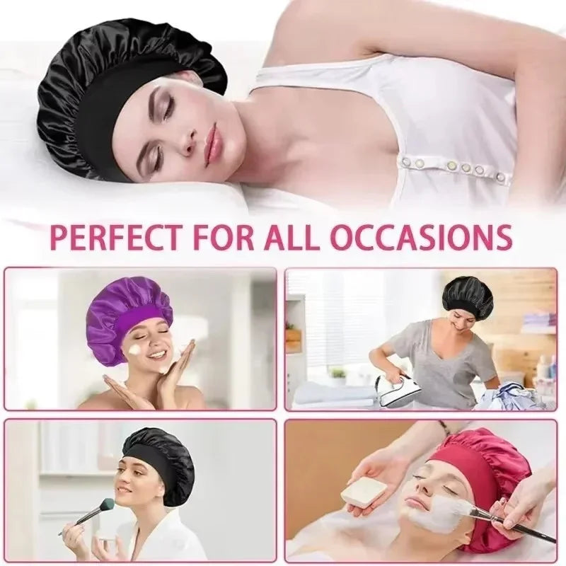 9pcs Hair Accessories Set Braider Satin Bonnet Rat Tail Nylon Bristle Brush Double-side Edge Comb Curly DIY Hair Styling Tools