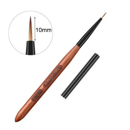 Nail Art Brush Sandalwood Lines Drawing Painting Phototherapy Gradient Sweeping Specific Pen UV Gel Liner Brush Manicure Tools