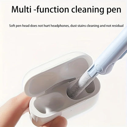 7-in-1 Portable Cleaning Kit: Keyboard, Earphone, Screen, Mini Brushes, Crevice Tool. Travel Gadget | Back to School Essentials