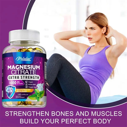 Magnesium Citrate - Supports Digestive Health, Muscle, Nerve, Bone and Heart Health