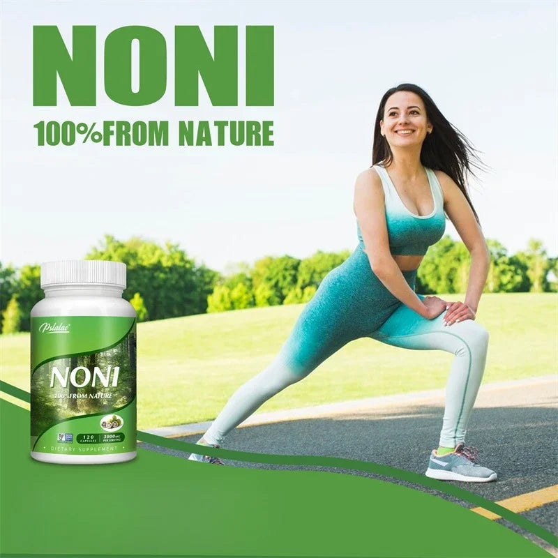 Noni Fruit Capsules - Supports Intestinal Health, Digestion, Skin Health, Immunity, Antioxidant