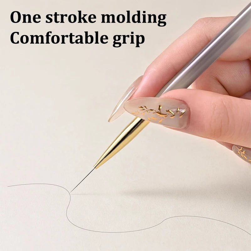Nail Art Painting Brush Acrylic Lines Pen Watercolor Brushes For UV Gel Flower Butterfly DIY Manicure Design Salon Tool