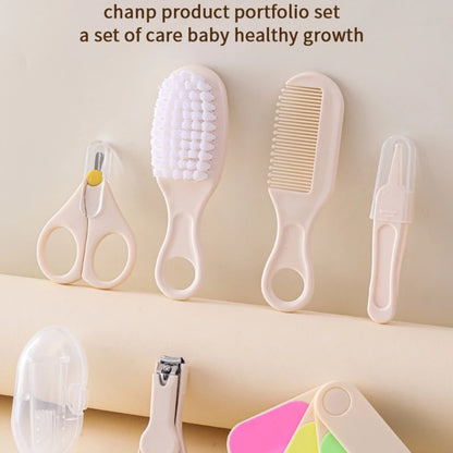 Essential 7 Piece Baby Grooming Kit for Newborns and Infants Includes Brush Comb Toothbrush Nails Clippers