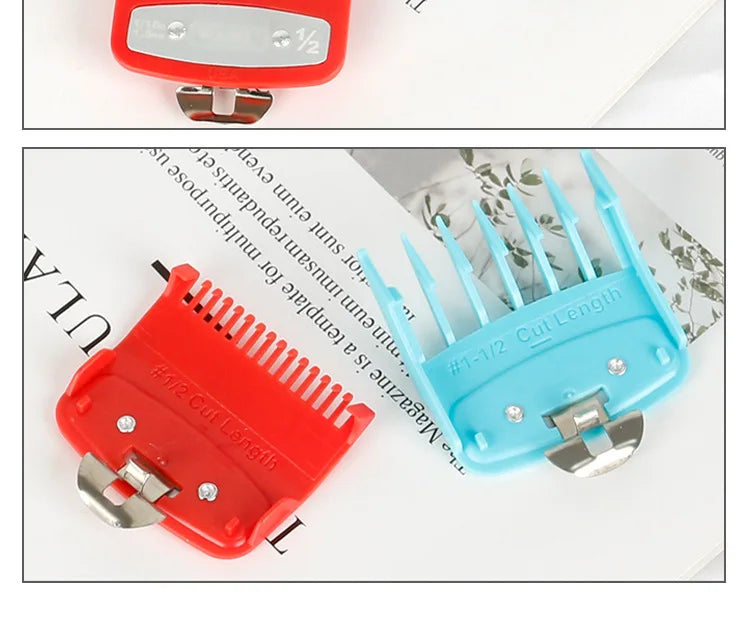 2pcs/lot Hair Clipper Guide Comb Cutting Limit Combs Standard Guards Attach Parts Electric Clippers Accessories 1.5mm + 4.5mm