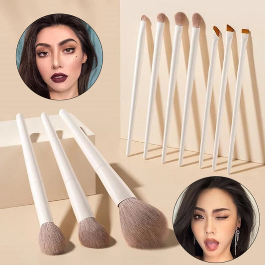 5/7/10/12Pcs Makeup Brushes Tools Set Professional Eyeliner Eyeshadow Contour Powder Brush Women Facial Beauty Cosmetics Tools