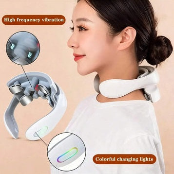 2026 TENS Pulse Back Neck Massage Wireless Smart Sholder Cervical Massager Heating Relief Muscle Punch Beating Health Rechargeab