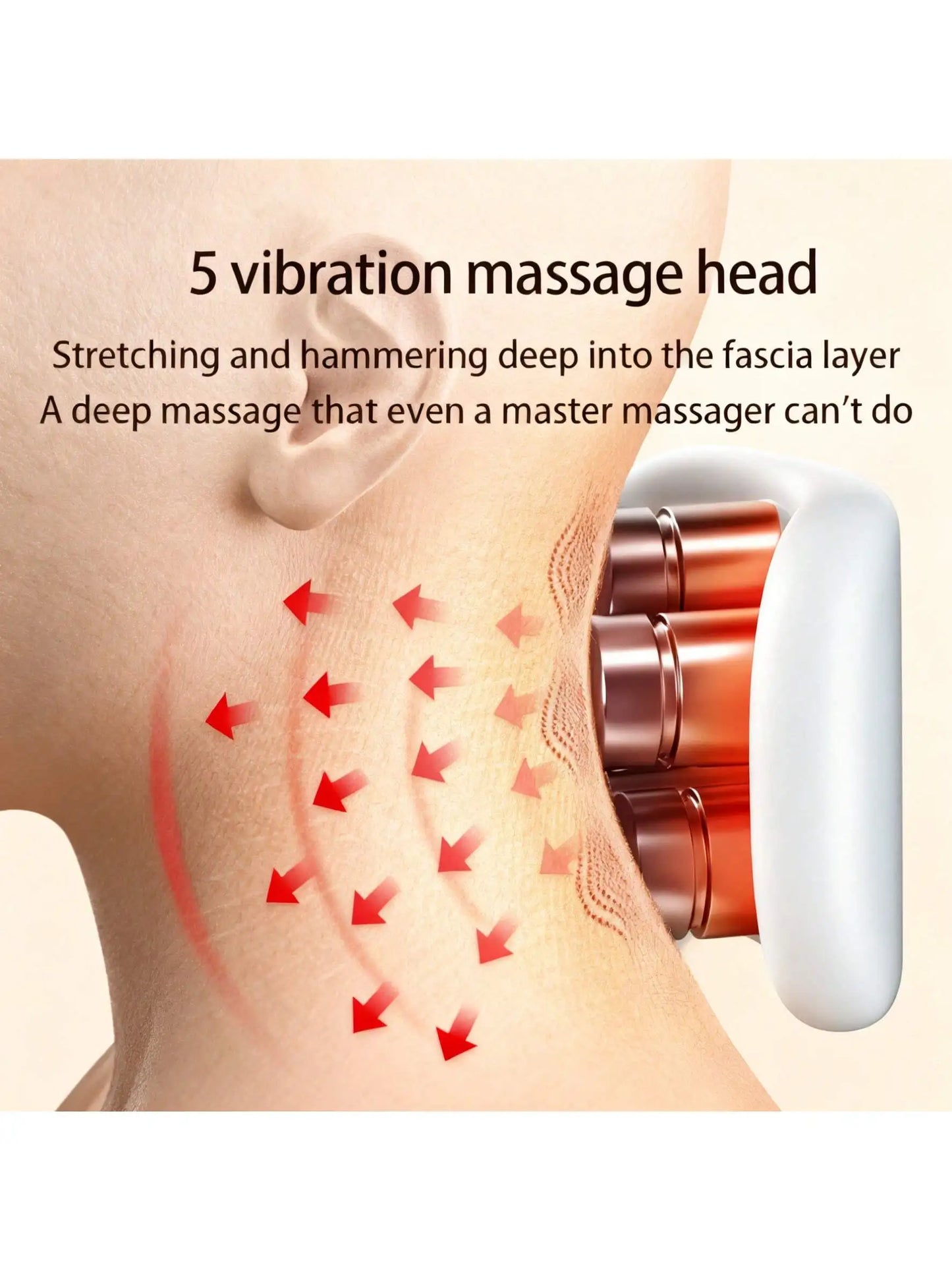 2026 TENS Pulse Back Neck Massage Wireless Smart Sholder Cervical Massager Heating Relief Muscle Punch Beating Health Rechargeab