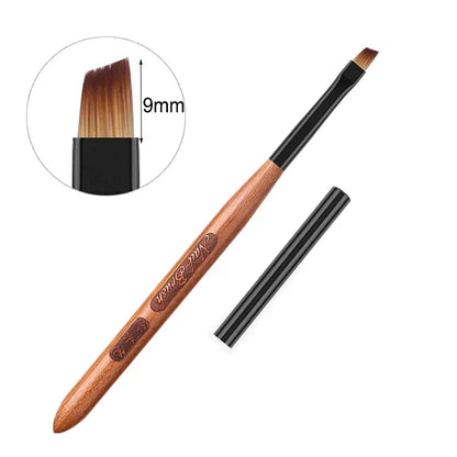 Nail Art Brush Sandalwood Lines Drawing Painting Phototherapy Gradient Sweeping Specific Pen UV Gel Liner Brush Manicure Tools