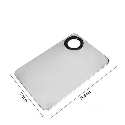 1/2/3pcs Multi-Use Foundation Ultra-Fine Brush and Stainless Steel Makeup Mixing Palette with Spatula Mixing Stick Beauty Tools