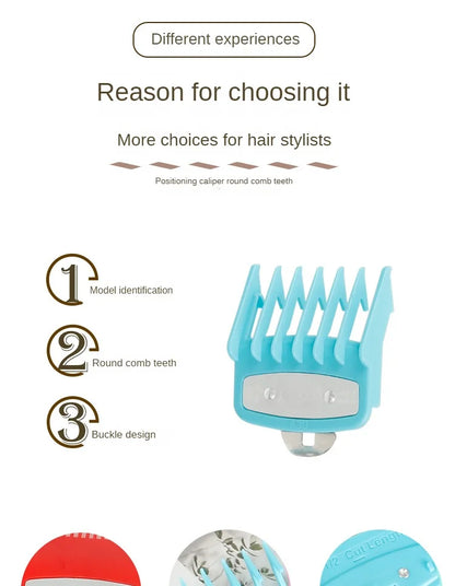 2pcs/lot Hair Clipper Guide Comb Cutting Limit Combs Standard Guards Attach Parts Electric Clippers Accessories 1.5mm + 4.5mm