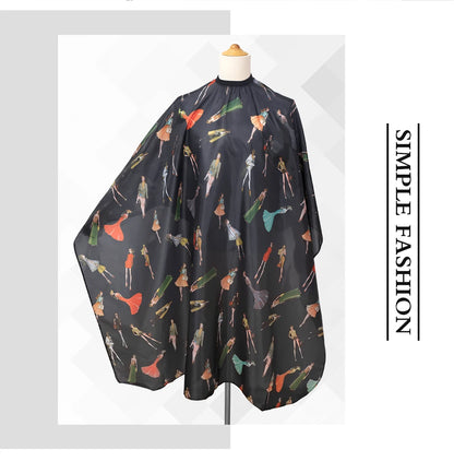 Barbershop Hairdressing Coat Waterproof Adjustable Gown Anti-static Buckle Haircut Cloth Barber Cape Tool