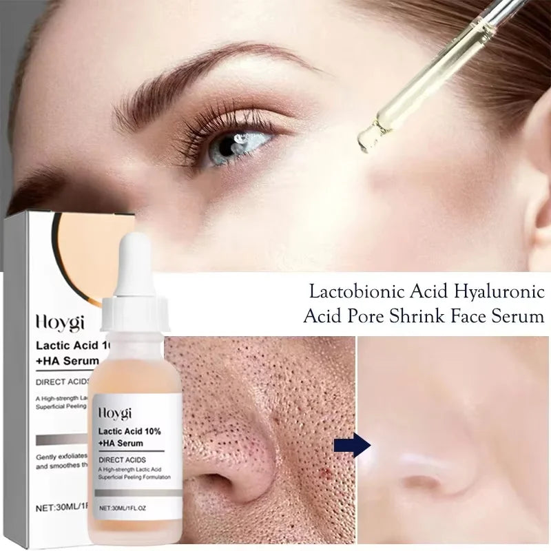Lactic Acid Large Pores Removal Serum Pore Shrinking Minimizing Essence Moisturizing Firming Smooth Repair Korean Skin Care