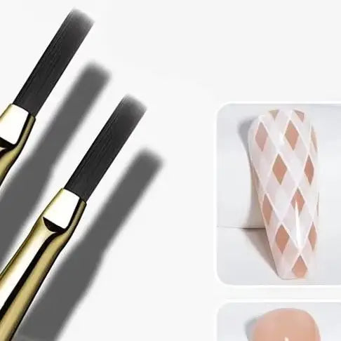 Nail Art Painting Brush Acrylic Lines Pen Stripes Grid Flower Butterfly Drawing Watercolor Brushes UV Gel DIY Design Manicure