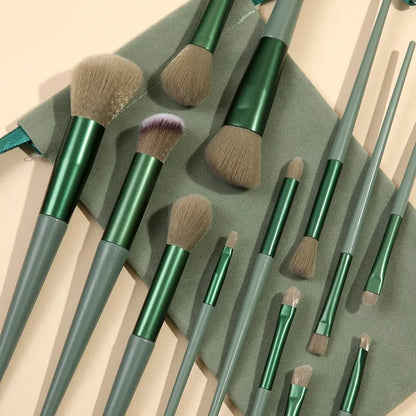 13 PCS Makeup Brushes Set Eye Shadow Foundation Women Cosmetic Brush Eyeshadow Blush Powder Blending Beauty Soft Make Up Tools