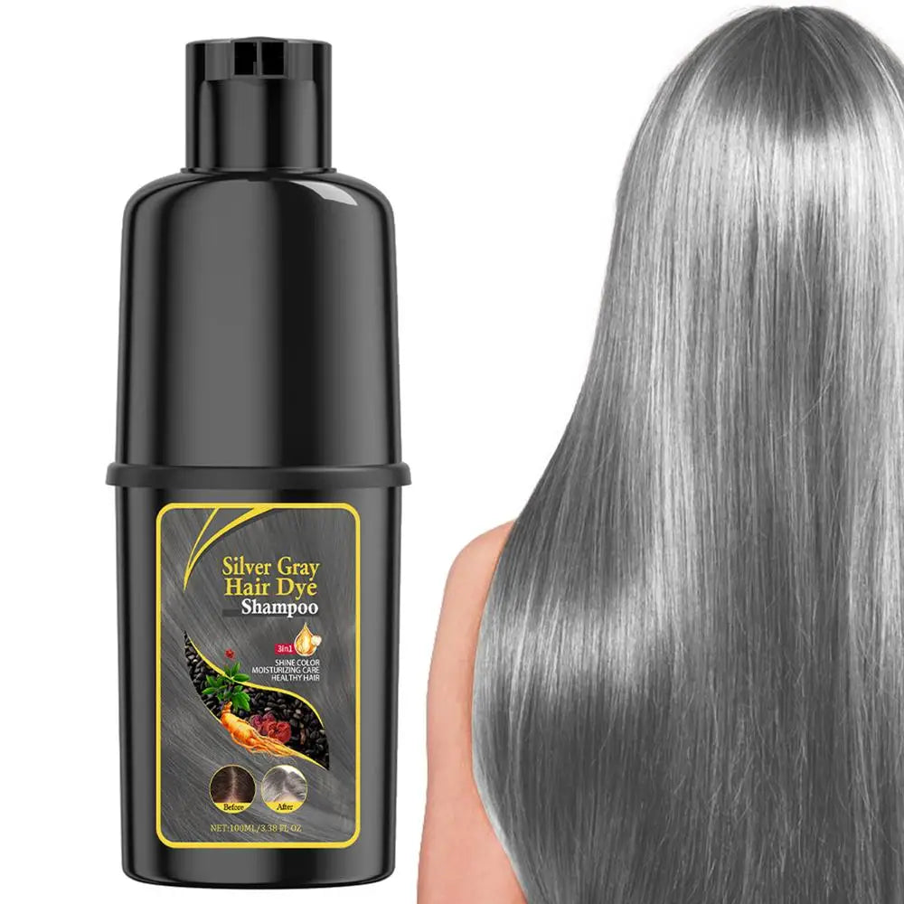 Hair Color Shampoo Black Hair Dye Covering White Hair Shampoo Hair Dye Shampoo Darkening Hair Shampoo Wine Red, Brown, Silver