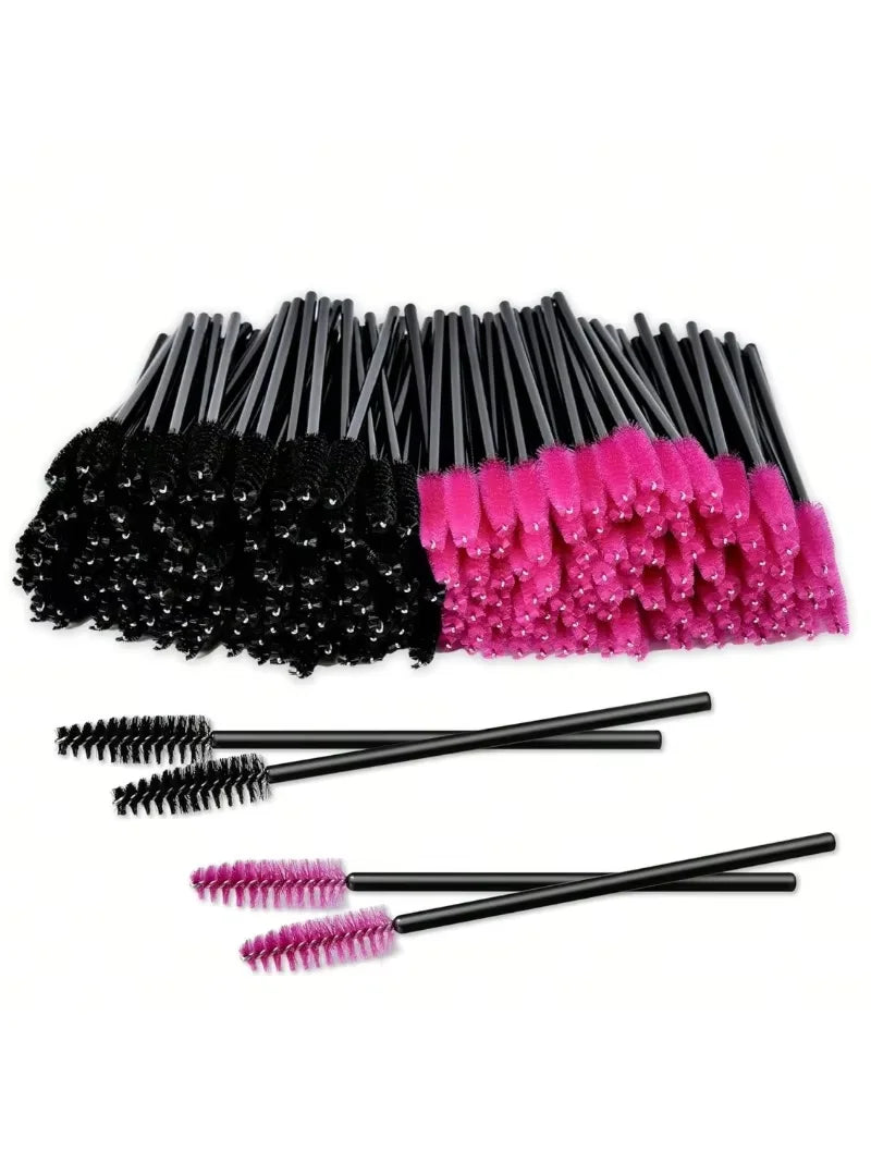 100pcs  make up kit Mascara Wands Lip Brushes Disposable Eyelash Mascara Eyebrow Brushes Applicator Makeup Cosmetic Brush