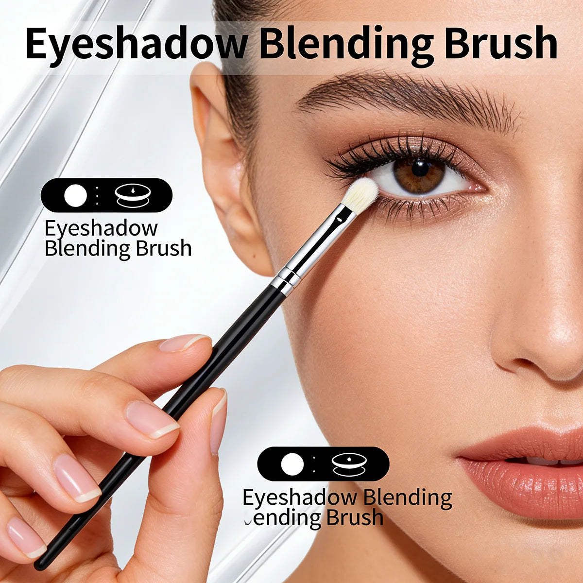 Make Up Eyeshadow Brush 100% Goat Hair Eyeshadow Brush Blending Makeup Brushes Birch Pro Eye Shadow Blending Makeup Tools