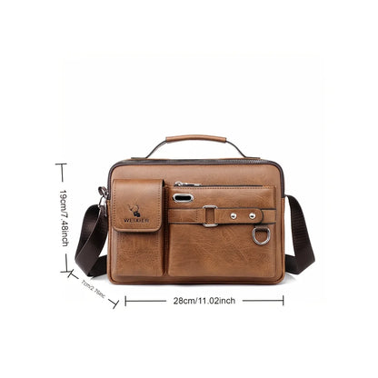 Men's Stylish Shoulder Crossbody Bag with Adjustable Strap Business Casual Use, Perfect for Commuting, Work, Everyday Essentials