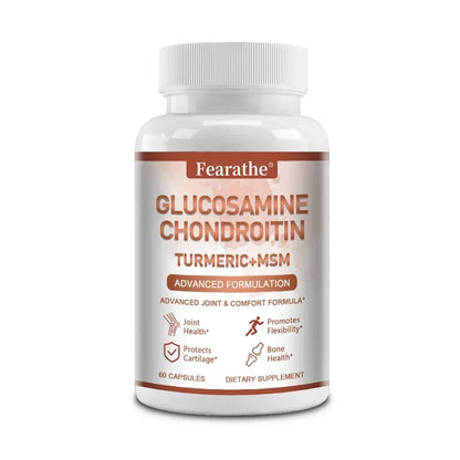Glucosamine Chondroitin Turmeric MSM Supplement, Support Joint and Bone Health, Promote Immune Health, Cartilage Health