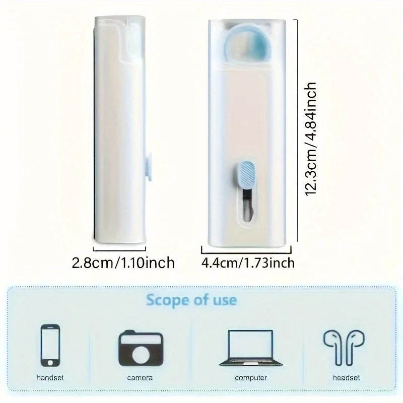 7-in-1 Portable Cleaning Kit: Keyboard, Earphone, Screen, Mini Brushes, Crevice Tool. Travel Gadget | Back to School Essentials