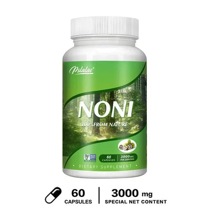 Noni Fruit Capsules - Supports Intestinal Health, Digestion, Skin Health, Immunity, Antioxidant
