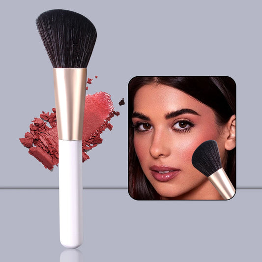 Angled Face Brush – Soft Multifunction Blush, Powder & Contour Tool