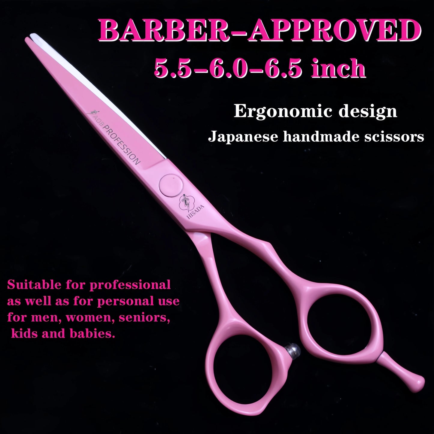 Hair scissors HISADA tijeras barbero profesional Handmade scissors in Japan VG10 Material navaja de barbería 5.5/6.0/6.5 inch