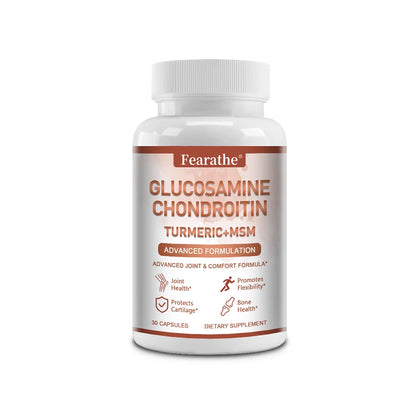 Glucosamine Chondroitin Turmeric MSM Supplement, Support Joint and Bone Health, Promote Immune Health, Cartilage Health