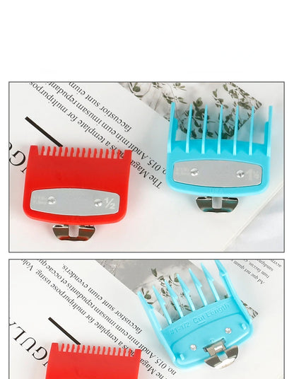 2pcs/lot Hair Clipper Guide Comb Cutting Limit Combs Standard Guards Attach Parts Electric Clippers Accessories 1.5mm + 4.5mm