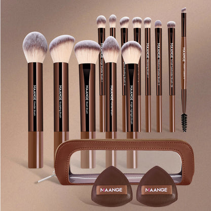 13pcs Makeup Brush Set Foundation Concealer Powder Eyeshadow Blush Brush Kabuki Blending Cosmetic Makeup Beauty Tool for Face