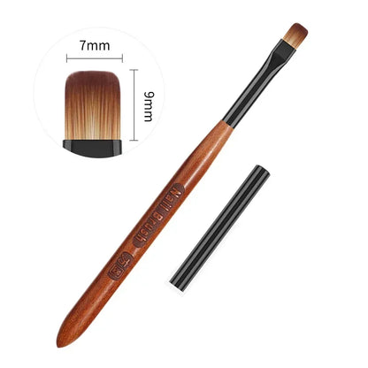 Nail Art Brush Sandalwood Lines Drawing Painting Phototherapy Gradient Sweeping Specific Pen UV Gel Liner Brush Manicure Tools
