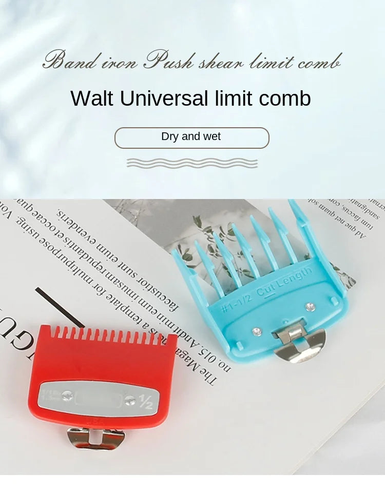 2pcs/lot Hair Clipper Guide Comb Cutting Limit Combs Standard Guards Attach Parts Electric Clippers Accessories 1.5mm + 4.5mm