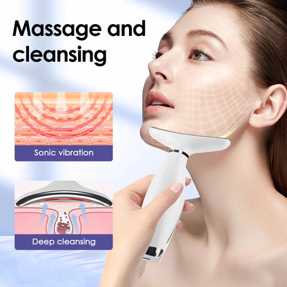 7-Color LED Photon Skin Tightening Neck & Face Massager