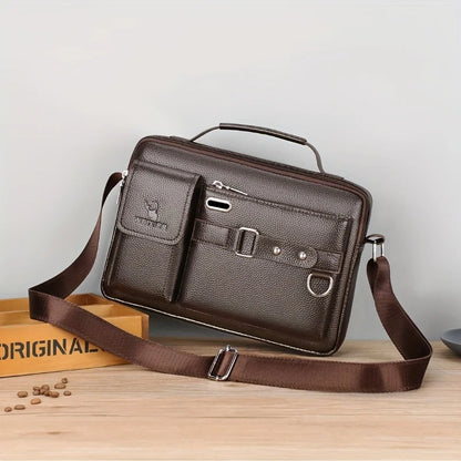 Men's Stylish Shoulder Crossbody Bag with Adjustable Strap Business Casual Use, Perfect for Commuting, Work, Everyday Essentials